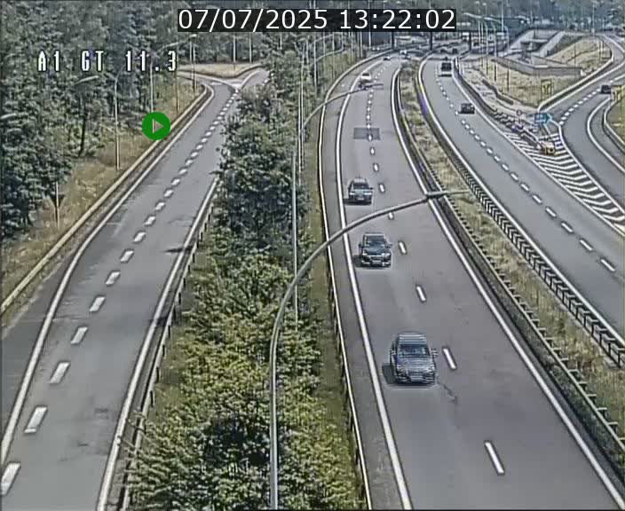 Traffic live webcam Luxembourg Senningerberg - A1 direction Allemagne - BK 11.3