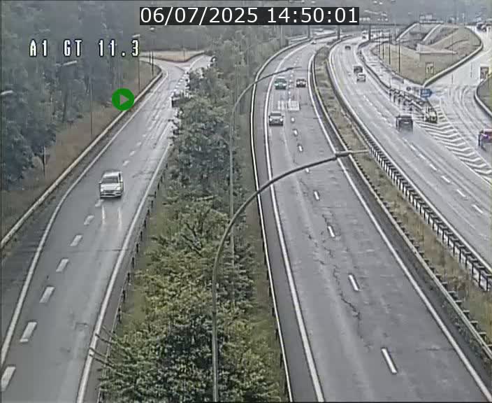 Traffic live webcam Luxembourg Senningerberg - A1 direction Allemagne - BK 11.3