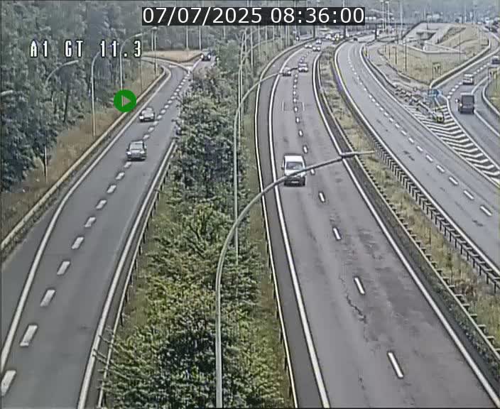 Traffic live webcam Luxembourg Senningerberg - A1 direction Allemagne - BK 11.3