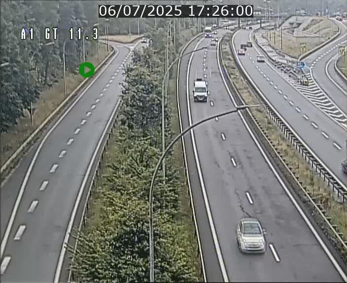Traffic live webcam Luxembourg Senningerberg - A1 direction Allemagne - BK 11.3