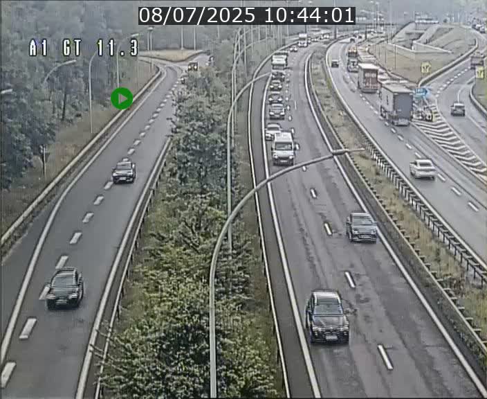 Traffic live webcam Luxembourg Senningerberg - A1 direction Allemagne - BK 11.3