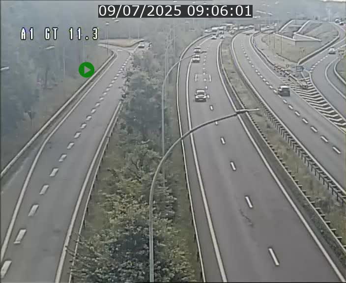 Traffic live webcam Luxembourg Senningerberg - A1 direction Allemagne - BK 11.3