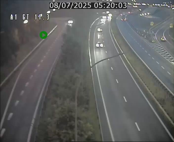 Traffic live webcam Luxembourg Senningerberg - A1 direction Allemagne - BK 11.3