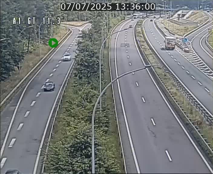 Traffic live webcam Luxembourg Senningerberg - A1 direction Allemagne - BK 11.3