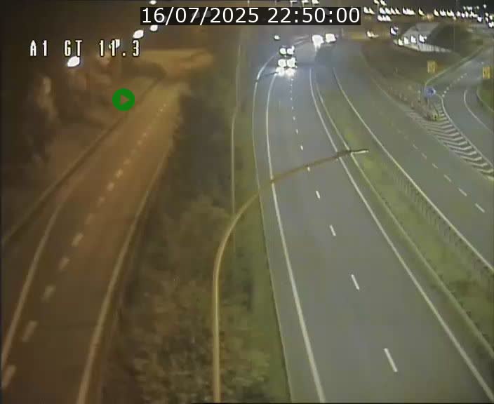 Traffic live webcam Luxembourg Senningerberg - A1 direction Allemagne - BK 11.3