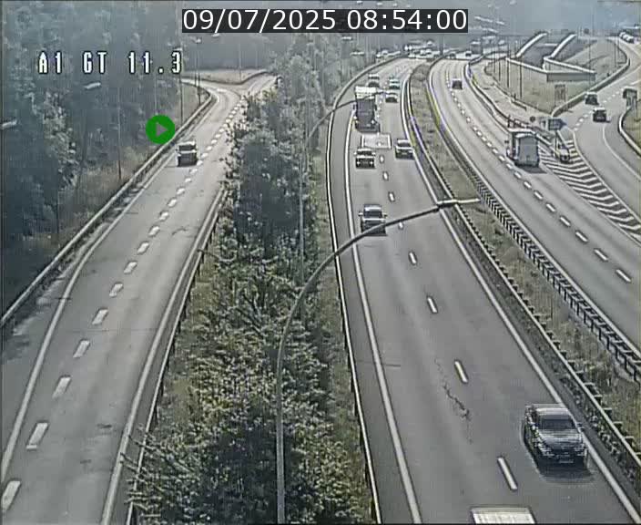 Traffic live webcam Luxembourg Senningerberg - A1 direction Allemagne - BK 11.3