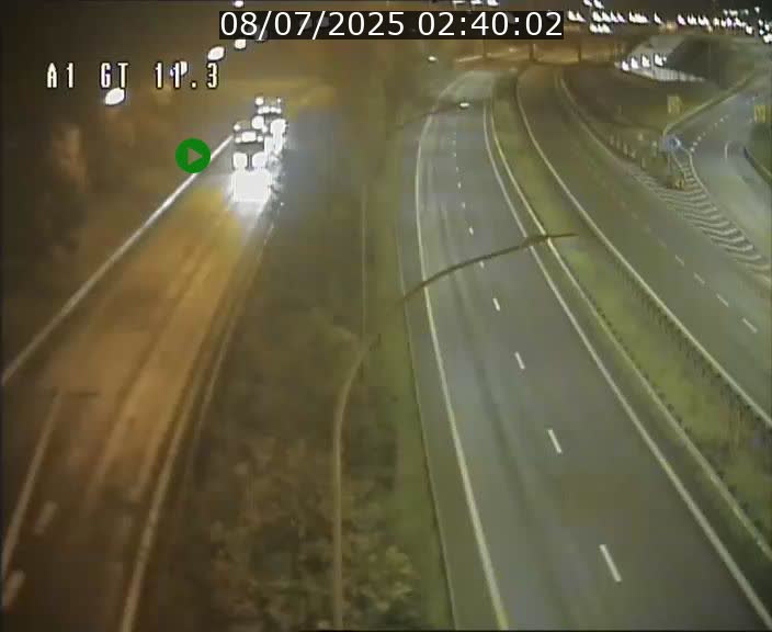 Traffic live webcam Luxembourg Senningerberg - A1 direction Allemagne - BK 11.3