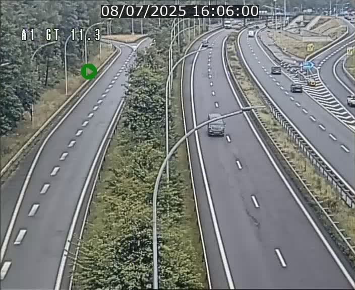 Traffic live webcam Luxembourg Senningerberg - A1 direction Allemagne - BK 11.3