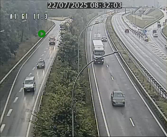 Traffic live webcam Luxembourg Senningerberg - A1 direction Allemagne - BK 11.3
