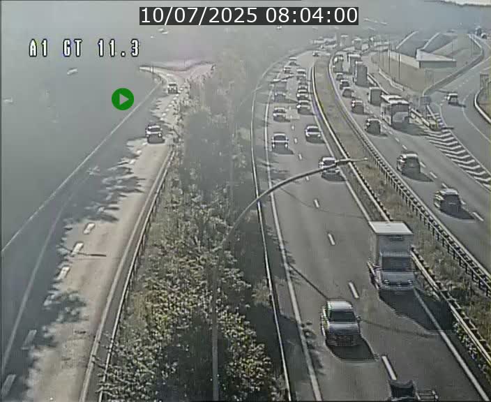 Traffic live webcam Luxembourg Senningerberg - A1 direction Allemagne - BK 11.3