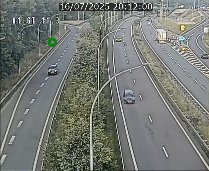 Traffic live webcam Luxembourg Senningerberg - A1 direction Allemagne - BK 11.3