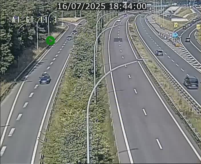 Traffic live webcam Luxembourg Senningerberg - A1 direction Allemagne - BK 11.3
