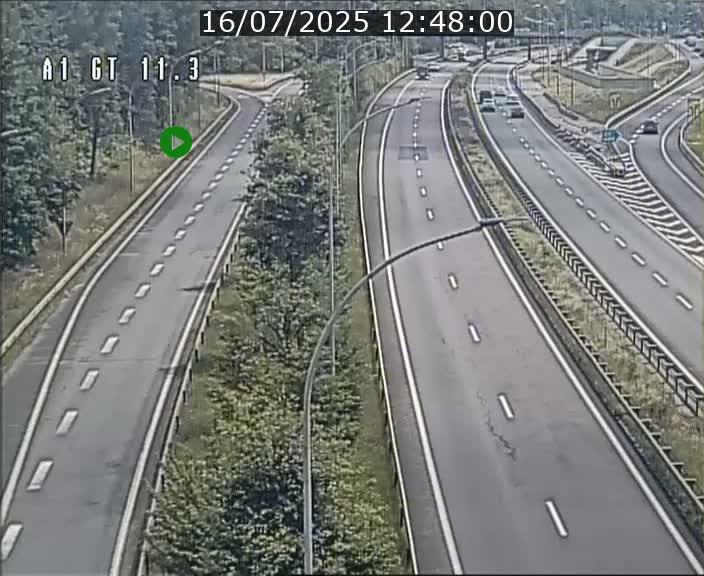 Traffic live webcam Luxembourg Senningerberg - A1 direction Allemagne - BK 11.3