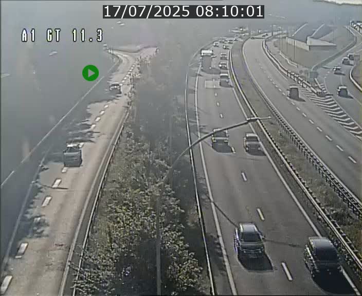 Traffic live webcam Luxembourg Senningerberg - A1 direction Allemagne - BK 11.3