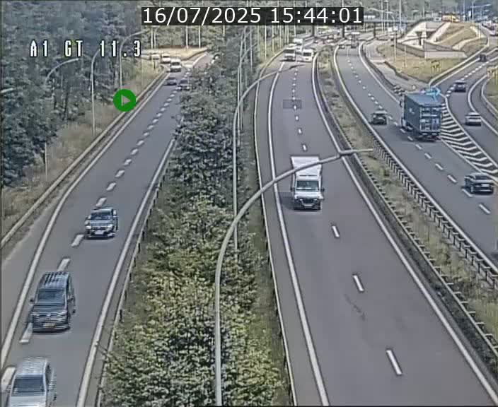 Traffic live webcam Luxembourg Senningerberg - A1 direction Allemagne - BK 11.3