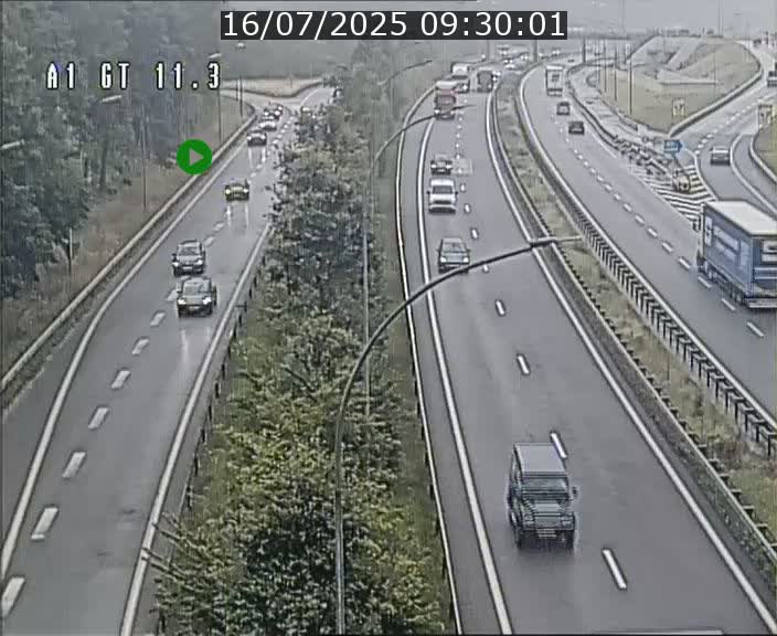 Traffic live webcam Luxembourg Senningerberg - A1 direction Allemagne - BK 11.3