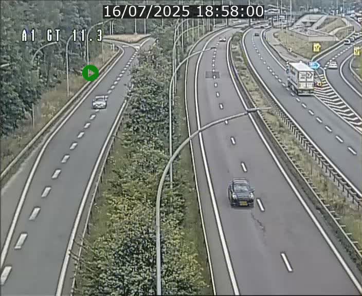 Traffic live webcam Luxembourg Senningerberg - A1 direction Allemagne - BK 11.3