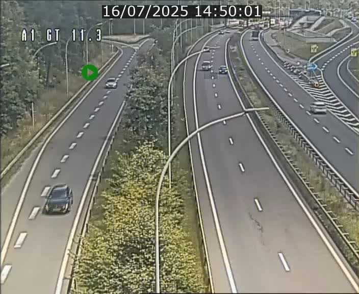 Traffic live webcam Luxembourg Senningerberg - A1 direction Allemagne - BK 11.3