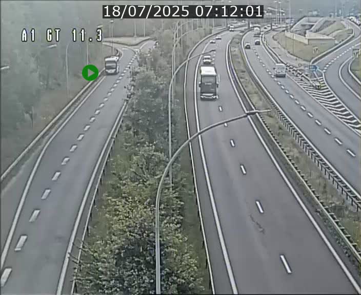 Traffic live webcam Luxembourg Senningerberg - A1 direction Allemagne - BK 11.3