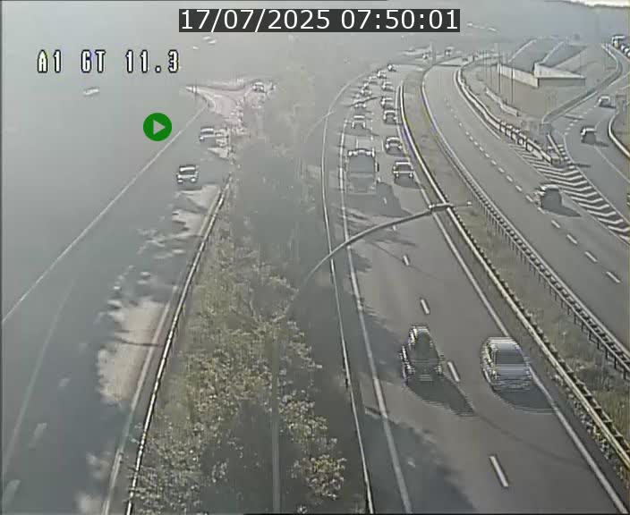 Traffic live webcam Luxembourg Senningerberg - A1 direction Allemagne - BK 11.3
