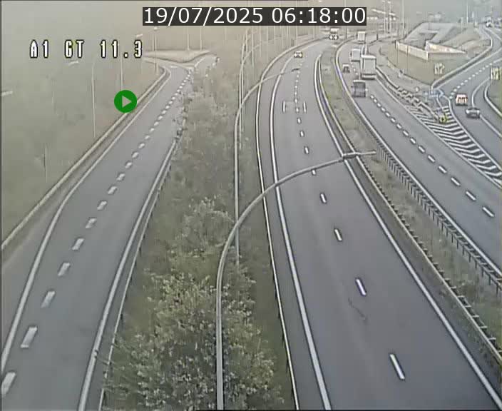 Traffic live webcam Luxembourg Senningerberg - A1 direction Allemagne - BK 11.3