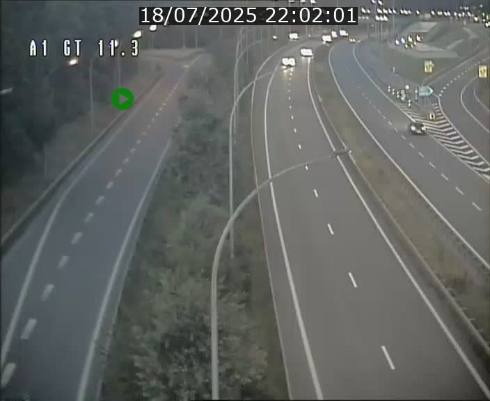 Traffic live webcam Luxembourg Senningerberg - A1 direction Allemagne - BK 11.3