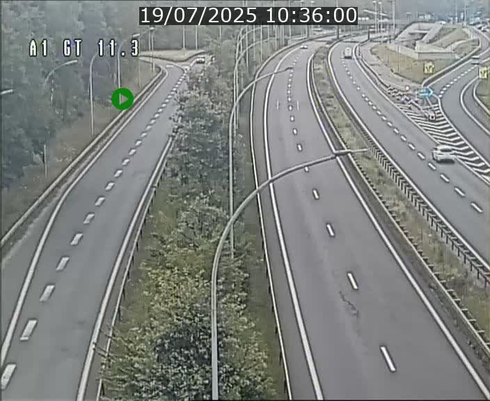 Traffic live webcam Luxembourg Senningerberg - A1 direction Allemagne - BK 11.3