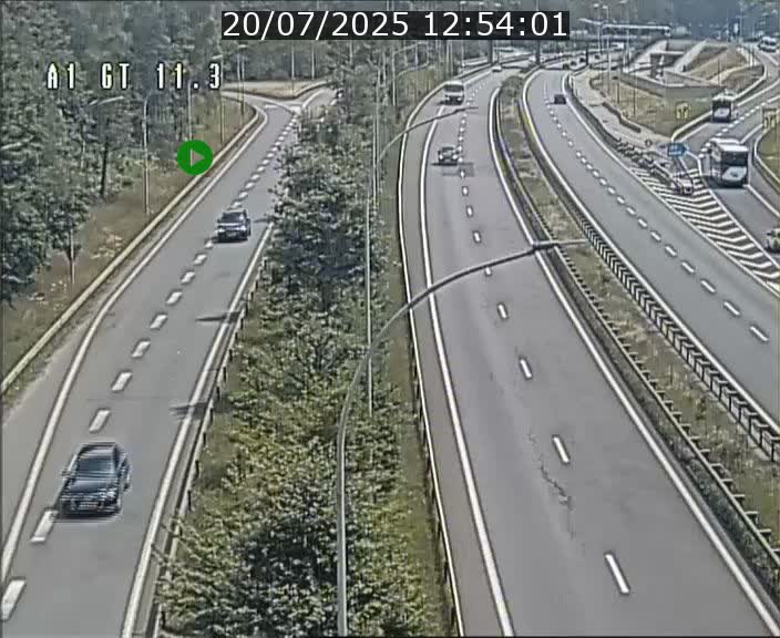 Traffic live webcam Luxembourg Senningerberg - A1 direction Allemagne - BK 11.3