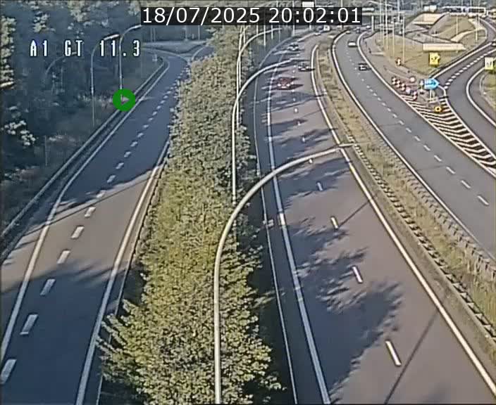 Traffic live webcam Luxembourg Senningerberg - A1 direction Allemagne - BK 11.3