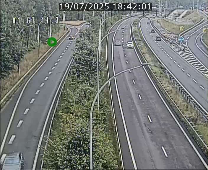 Traffic live webcam Luxembourg Senningerberg - A1 direction Allemagne - BK 11.3