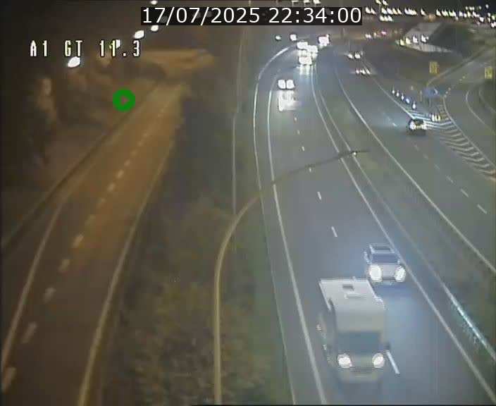 Traffic live webcam Luxembourg Senningerberg - A1 direction Allemagne - BK 11.3