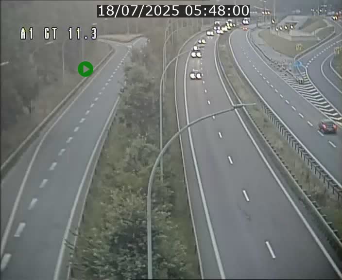 Traffic live webcam Luxembourg Senningerberg - A1 direction Allemagne - BK 11.3