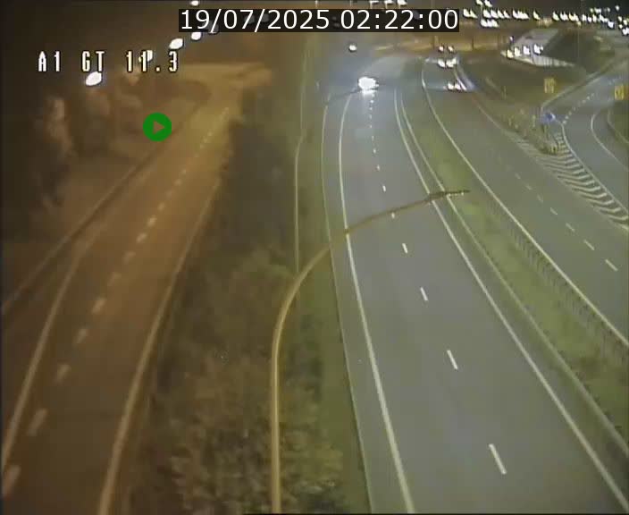 Traffic live webcam Luxembourg Senningerberg - A1 direction Allemagne - BK 11.3