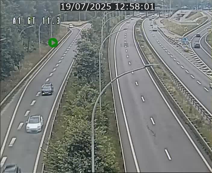 Traffic live webcam Luxembourg Senningerberg - A1 direction Allemagne - BK 11.3