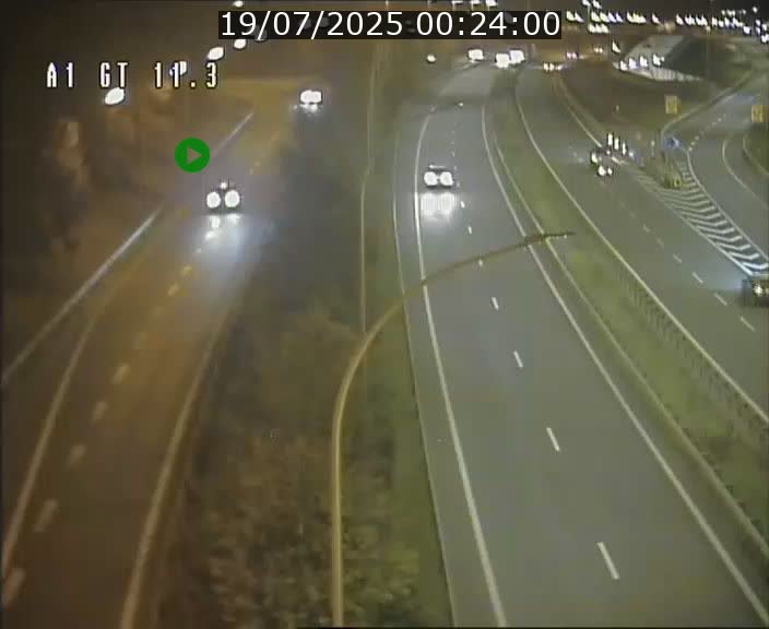Traffic live webcam Luxembourg Senningerberg - A1 direction Allemagne - BK 11.3