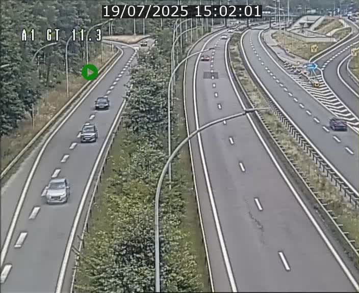 Traffic live webcam Luxembourg Senningerberg - A1 direction Allemagne - BK 11.3
