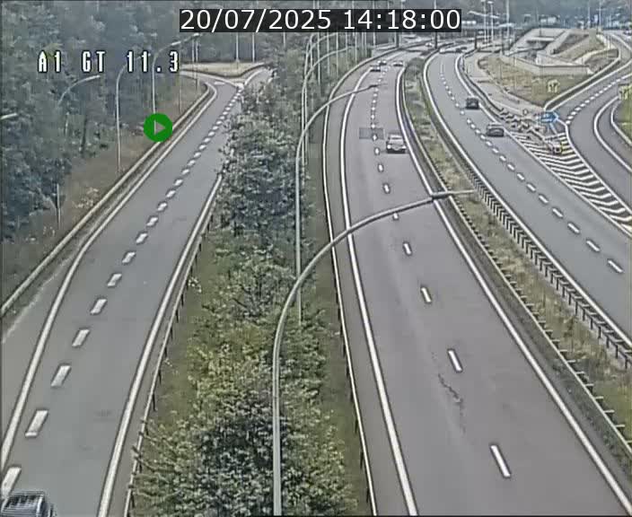 Traffic live webcam Luxembourg Senningerberg - A1 direction Allemagne - BK 11.3