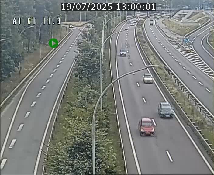 Traffic live webcam Luxembourg Senningerberg - A1 direction Allemagne - BK 11.3