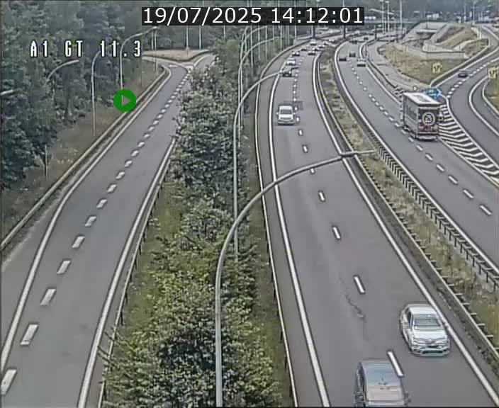 Traffic live webcam Luxembourg Senningerberg - A1 direction Allemagne - BK 11.3