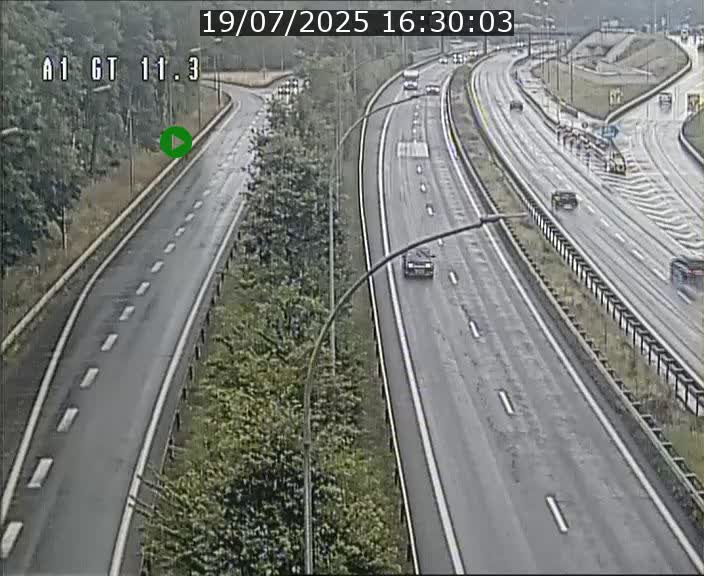 Traffic live webcam Luxembourg Senningerberg - A1 direction Allemagne - BK 11.3