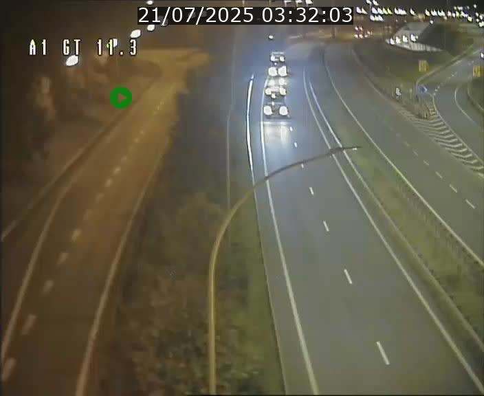 Traffic live webcam Luxembourg Senningerberg - A1 direction Allemagne - BK 11.3