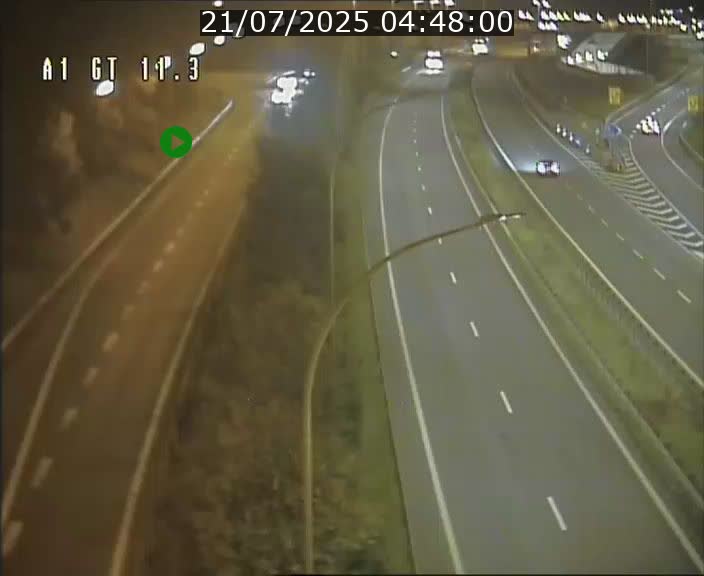 Traffic live webcam Luxembourg Senningerberg - A1 direction Allemagne - BK 11.3