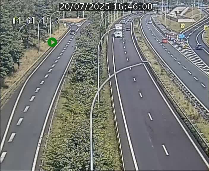 Traffic live webcam Luxembourg Senningerberg - A1 direction Allemagne - BK 11.3