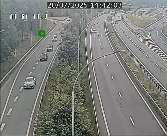 Traffic live webcam Luxembourg Senningerberg - A1 direction Allemagne - BK 11.3