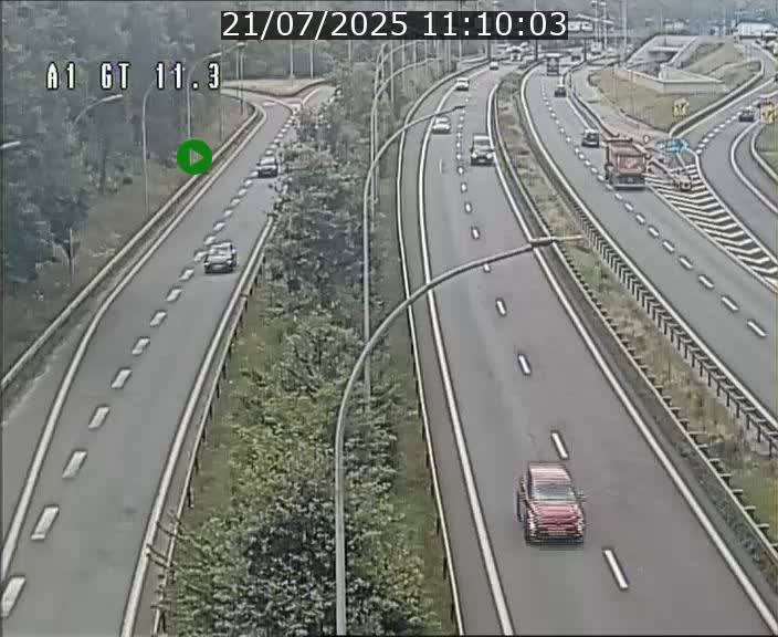 Traffic live webcam Luxembourg Senningerberg - A1 direction Allemagne - BK 11.3