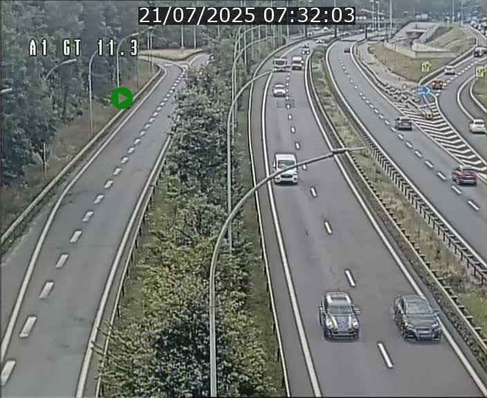 Traffic live webcam Luxembourg Senningerberg - A1 direction Allemagne - BK 11.3