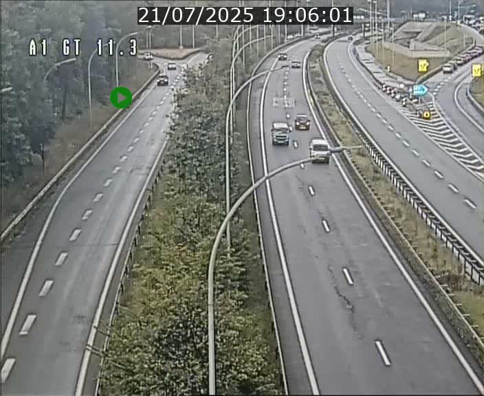 Traffic live webcam Luxembourg Senningerberg - A1 direction Allemagne - BK 11.3