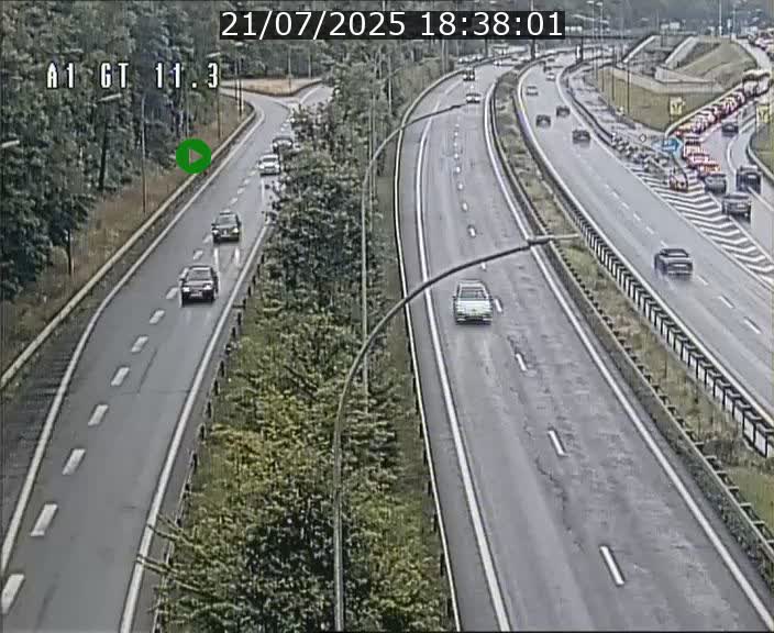 Traffic live webcam Luxembourg Senningerberg - A1 direction Allemagne - BK 11.3