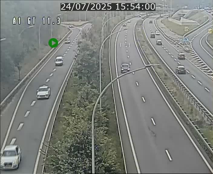 Traffic live webcam Luxembourg Senningerberg - A1 direction Allemagne - BK 11.3