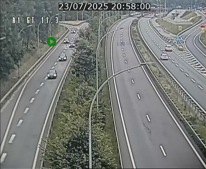 Traffic live webcam Luxembourg Senningerberg - A1 direction Allemagne - BK 11.3